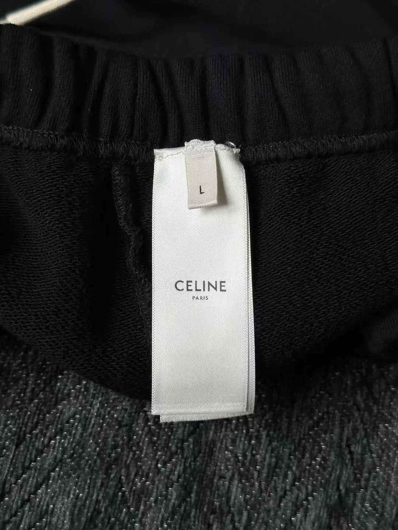 Celine Celine Black Embroidered Shorts Size L Size US 34 / EU 50 - 4 Thumbnail