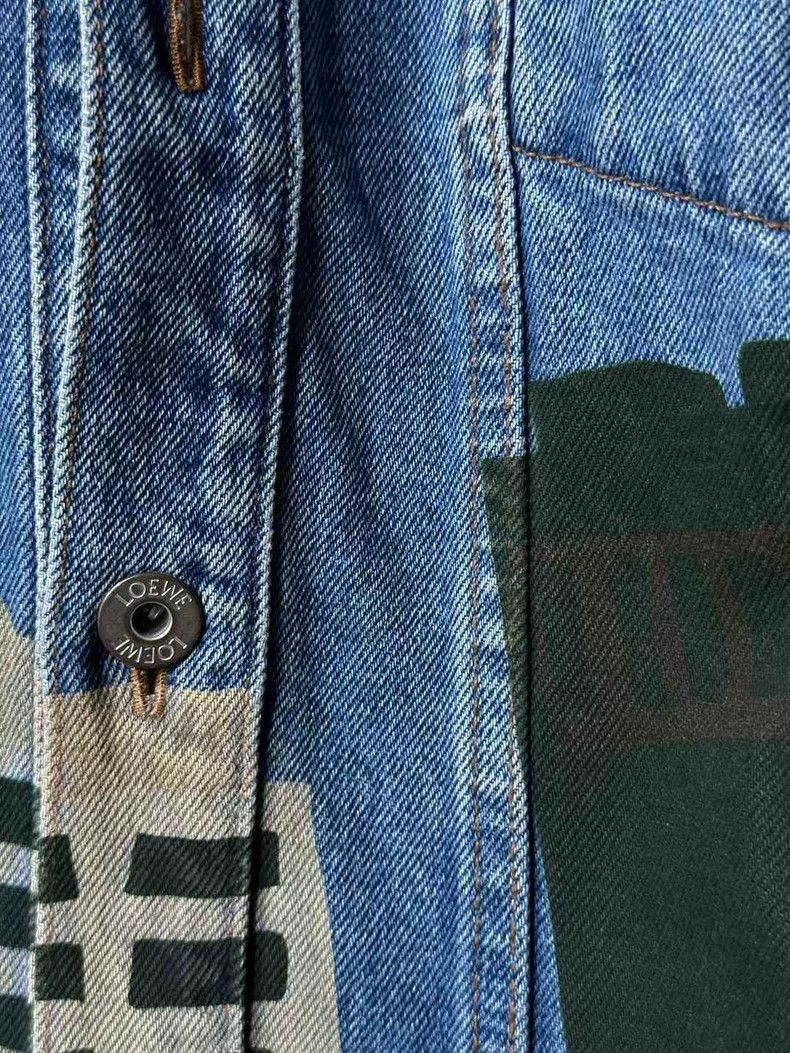 Loewe Denim Jacket with Graphic Design