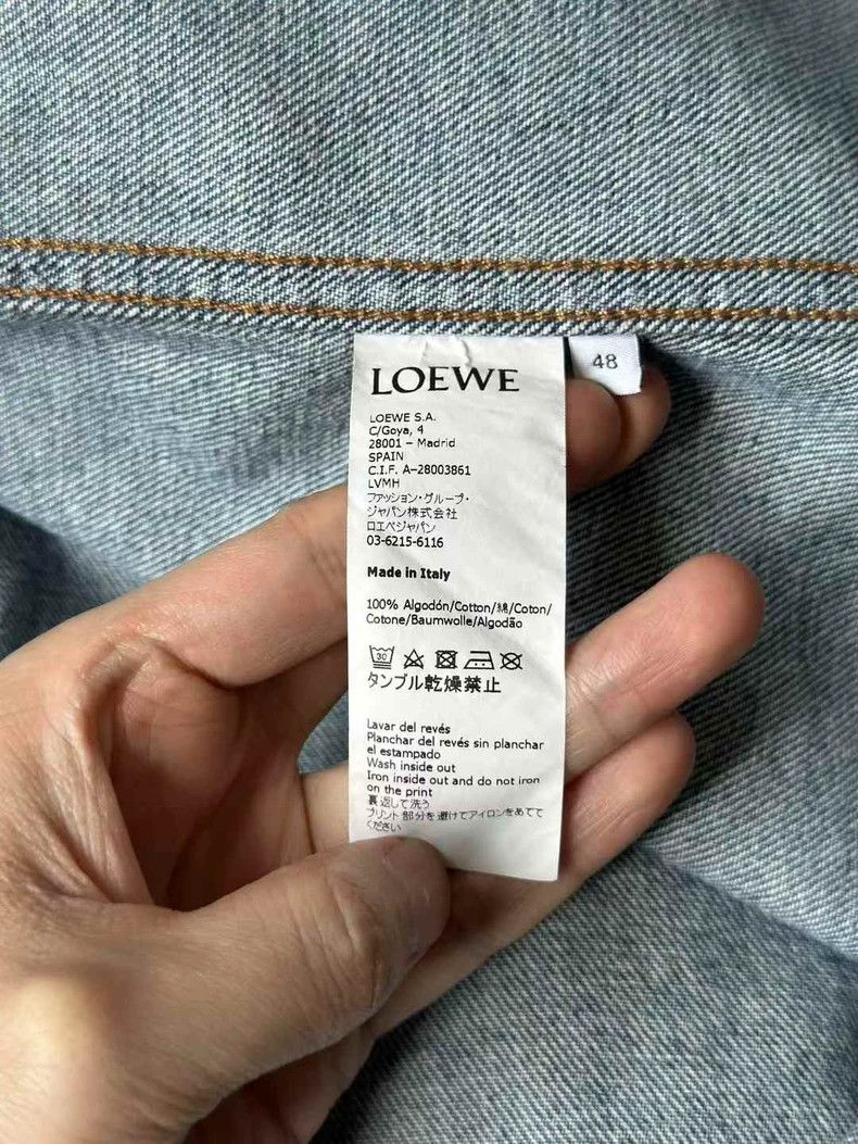 Loewe Denim Jacket with Graphic Design