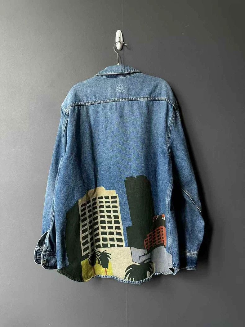 Loewe Denim Jacket with Graphic Design
