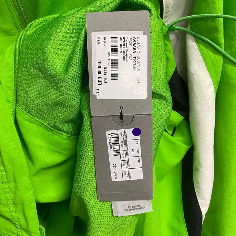 Balenciaga Green Embroidered Logo School Jacket Size US XXS / EU 40 - 7 Thumbnail