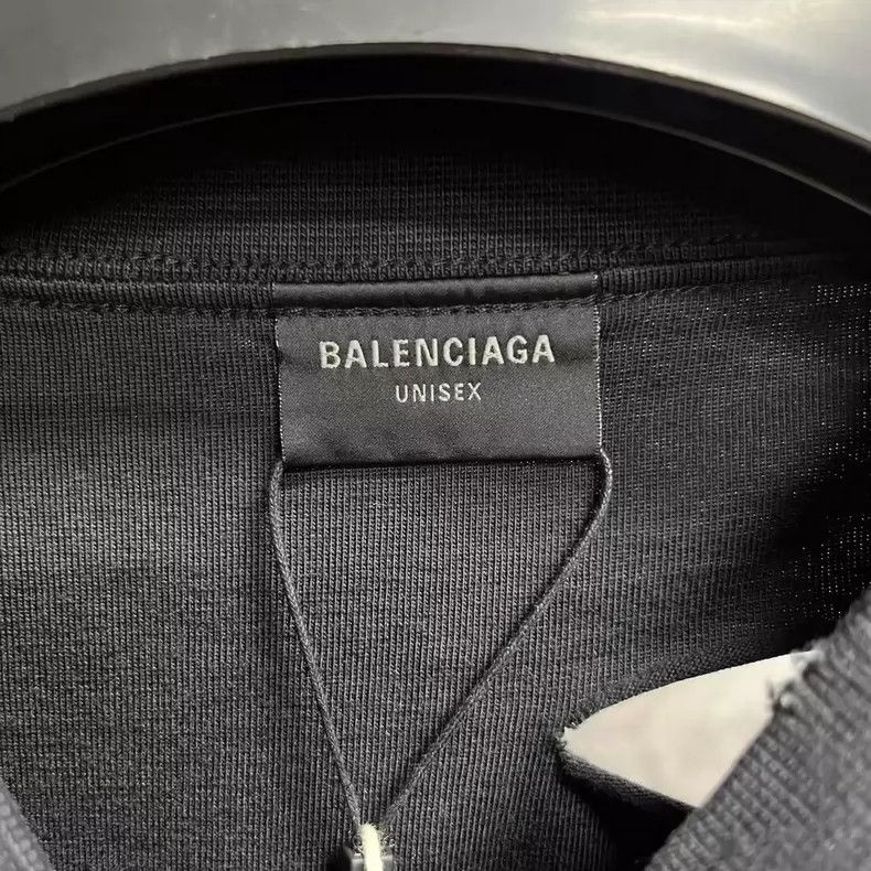 Balenciaga Balenciaga Black Letter Print Short Sleeve T-Shirt Size US M / EU 48-50 / 2 - 2 Thumbnail