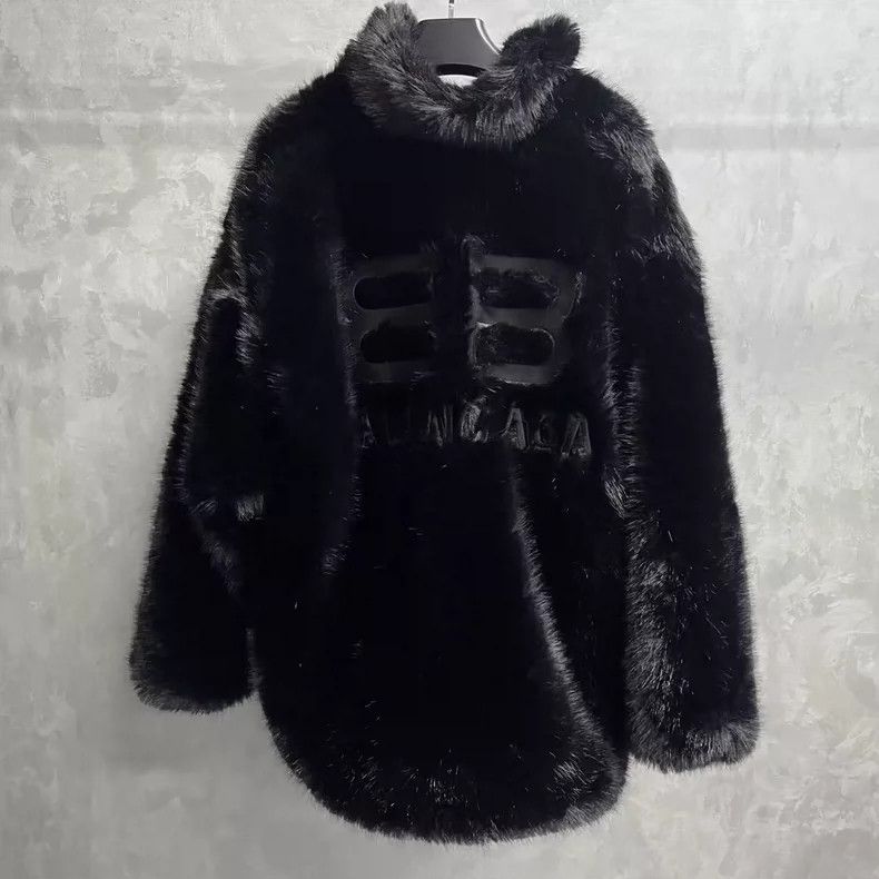Balenciaga Balenciaga Black Logo High Collar Casual Fur Size US M / EU 48-50 / 2 - 7 Thumbnail