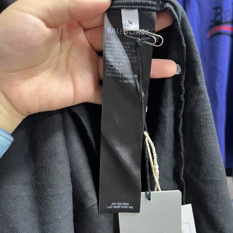 Balenciaga Balenciaga Black Letter Embroidered T-Shirt Size US M / EU 48-50 / 2 - 4 Thumbnail