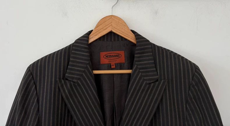 Missoni Missoni Men's Striped Suit Jacket Size US M / EU 48-50 / 2 - 3 Thumbnail