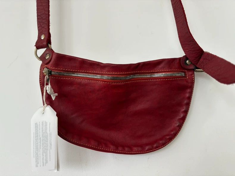Guidi Guidi 24aw Red Leather Crossbody Bag Size ONE SIZE - 2 Thumbnail