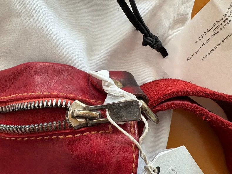 Guidi Guidi 24aw Red Leather Crossbody Bag Size ONE SIZE - 7 Thumbnail