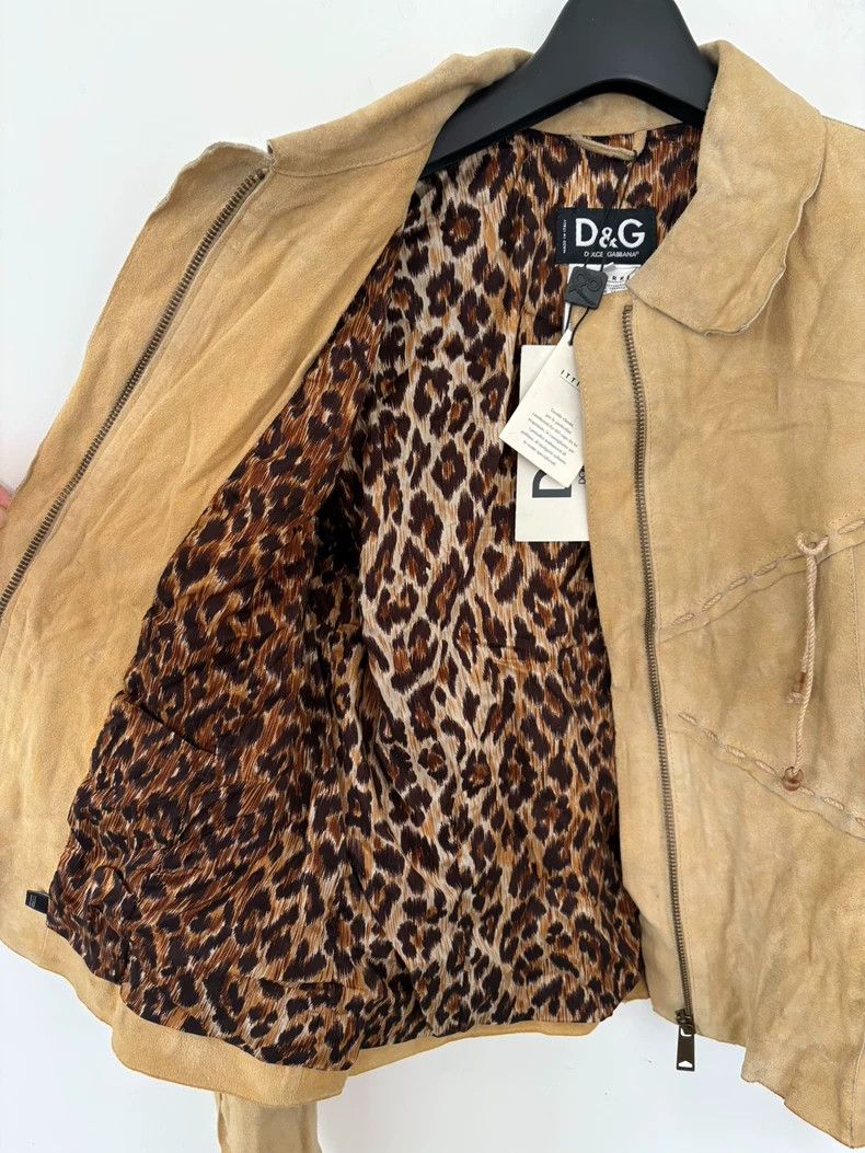 Dolce & Gabbana D&G Women's Leather Jacket with Design Size US M / EU 48-50 / 2 - 5 Thumbnail