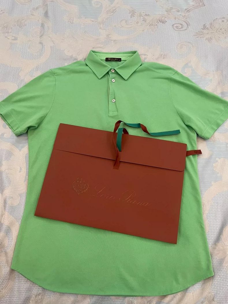 Ermenegildo Zegna Loro Piana Short Sleeve Polo Shirt Size M Size US M / EU 48-50 / 2 - 2 Thumbnail