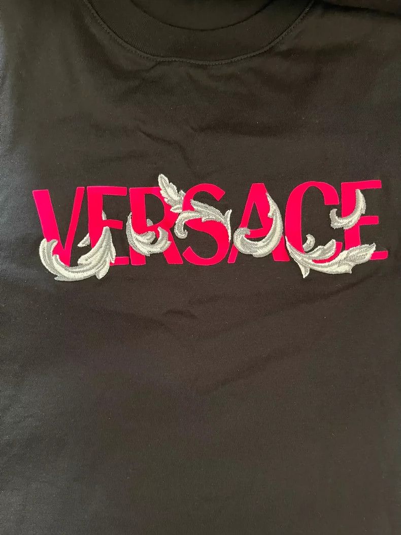 Versace Versace Black Short Sleeve T-Shirt Size US M / EU 48-50 / 2 - 2 Thumbnail