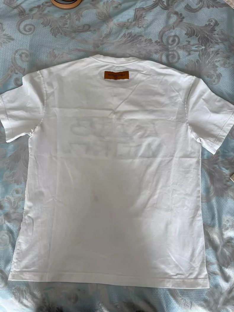 Louis Vuitton Louis Vuitton Classic White Short Sleeve T-Shirt Size US XL / EU 56 / 4 - 4 Thumbnail