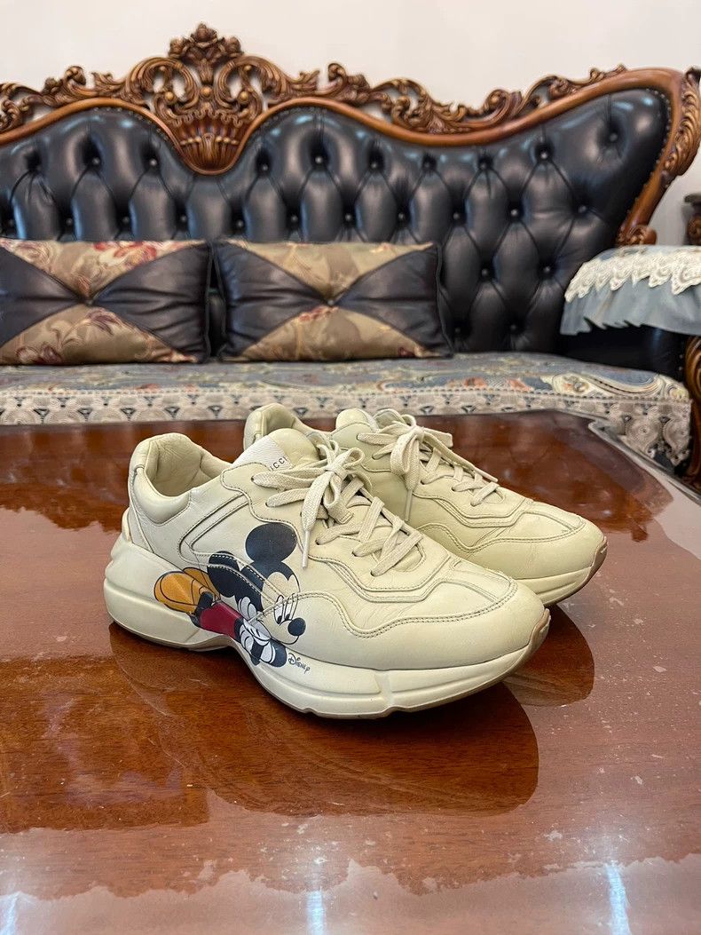 Gucci Gucci Mickey Mouse Sneakers Size 7.5 Size US 7.5 / EU 40-41 - 2 Thumbnail