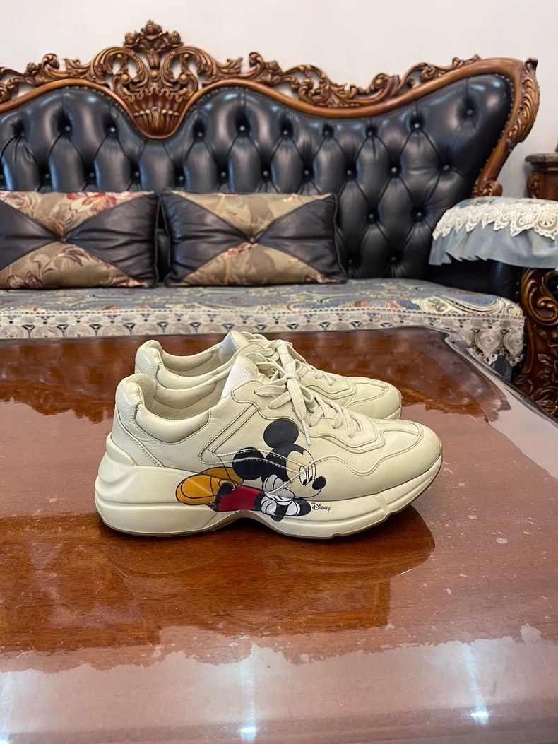 Gucci Gucci Mickey Mouse Sneakers Size 7.5 Size US 7.5 / EU 40-41 - 3 Thumbnail