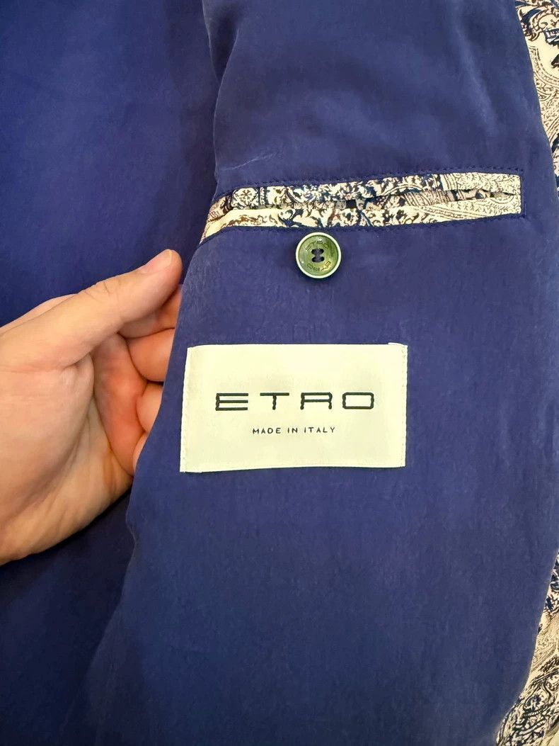 Etro ETRO Bomber Jacket with Paisley Design Size US M / EU 48-50 / 2 - 4 Thumbnail