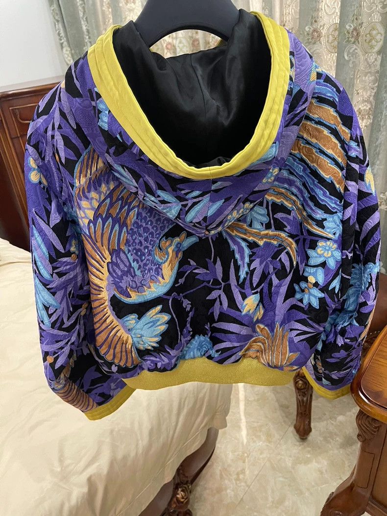 Saint Laurent Paris Saint Laurent Paris Embroidered Jacket with Hood Size US L / EU 52-54 / 3 - 2 Thumbnail
