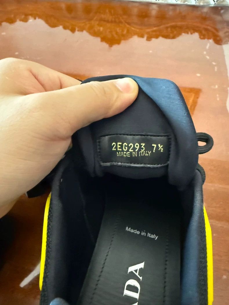 Prada Prada Men's Shoes Black Yellow Color Combo Size US 7.5 / EU 40-41 - 9 Thumbnail