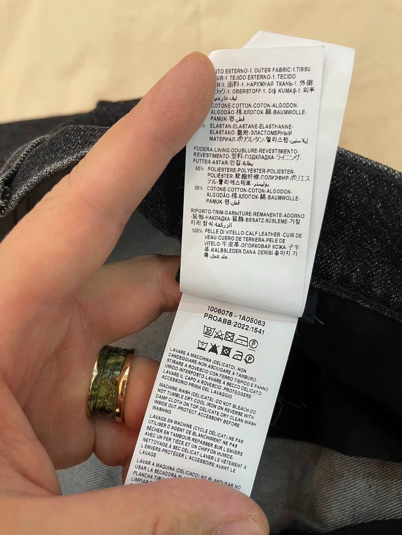 Versace Versace Men's Denim Jeans with Unique Design Size US 35 - 7 Thumbnail