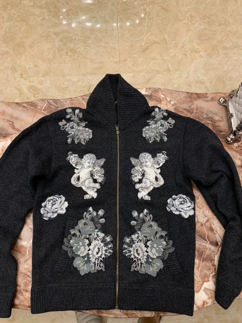 Dolce & Gabbana Dolce & Gabbana Wool Outerwear with Embroidery Size US L / EU 52-54 / 3 - 2 Thumbnail