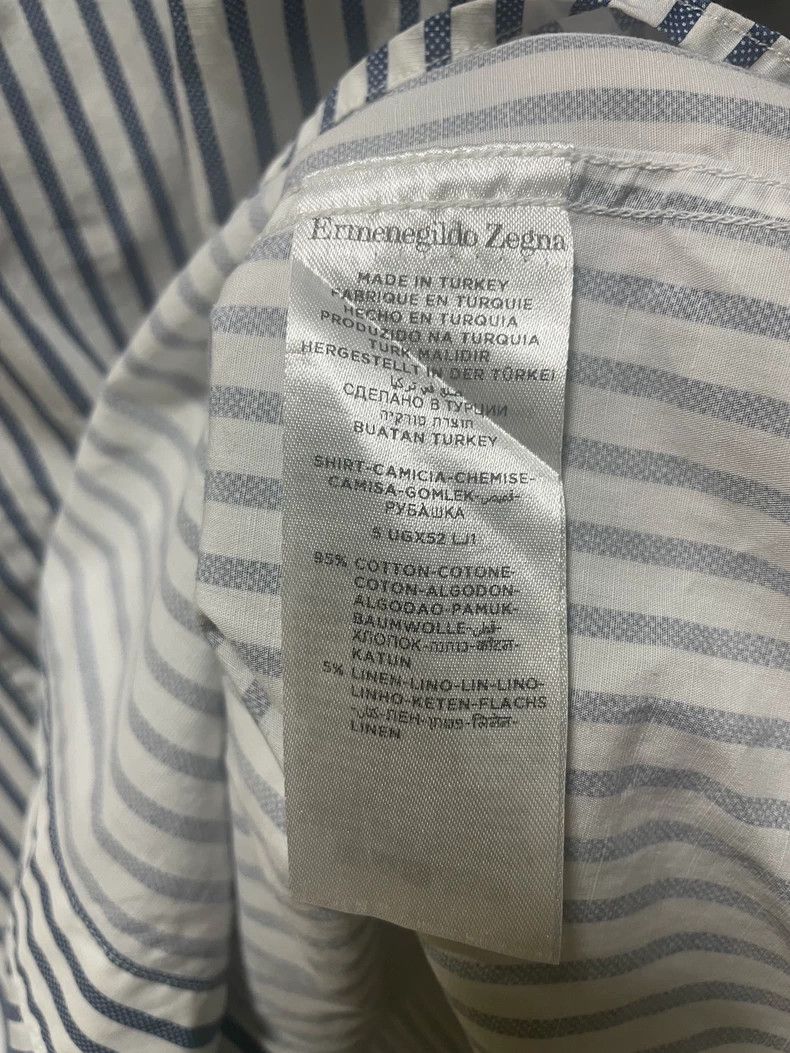 Ermenegildo Zegna Ermenegildo Zegna Men's Short Sleeve Shirt Size US M / EU 48-50 / 2 - 7 Thumbnail