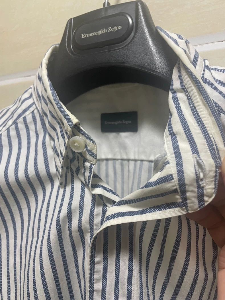 Ermenegildo Zegna Ermenegildo Zegna Men's Short Sleeve Shirt Size US M / EU 48-50 / 2 - 6 Thumbnail