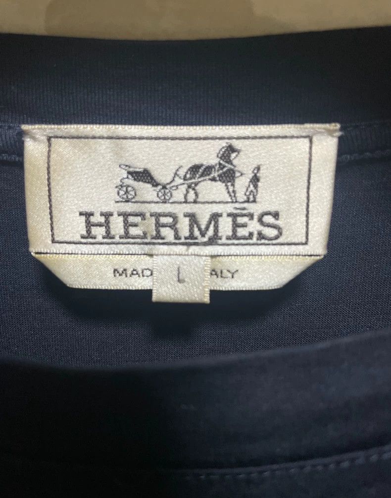 Hermes Hermes Graphic Short Sleeve T-Shirt Size US L / EU 52-54 / 3 - 3 Thumbnail
