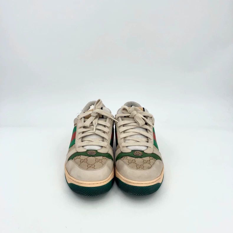 Gucci Gucci Screener Casual Shoes Green Beige Size US 10 / EU 43 - 3 Thumbnail