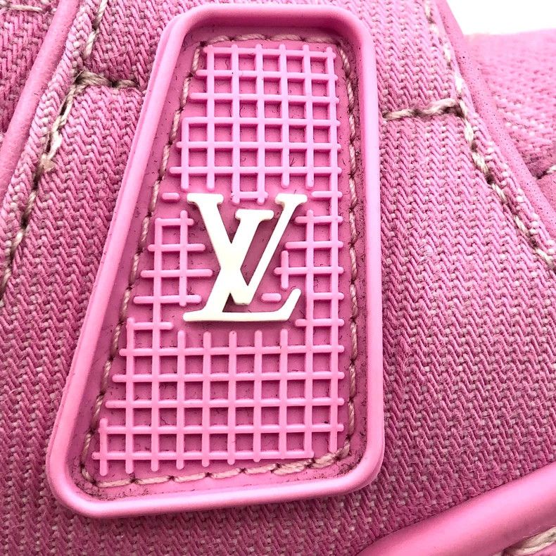 Louis Vuitton Louis Vuitton Pink Logo Casual Sneakers Size US 8 / EU 41 - 6 Thumbnail