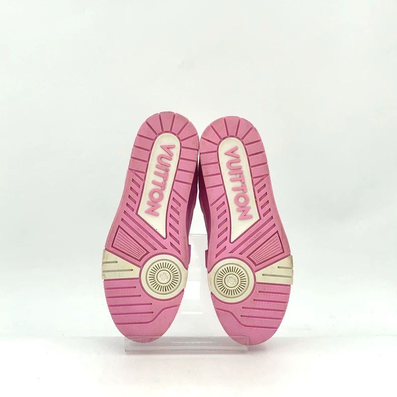 Louis Vuitton Louis Vuitton Pink Logo Casual Sneakers Size US 8 / EU 41 - 5 Thumbnail
