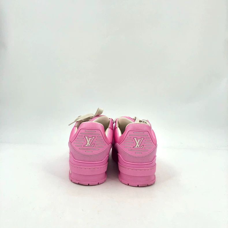 Louis Vuitton Louis Vuitton Pink Logo Casual Sneakers Size US 8 / EU 41 - 4 Thumbnail