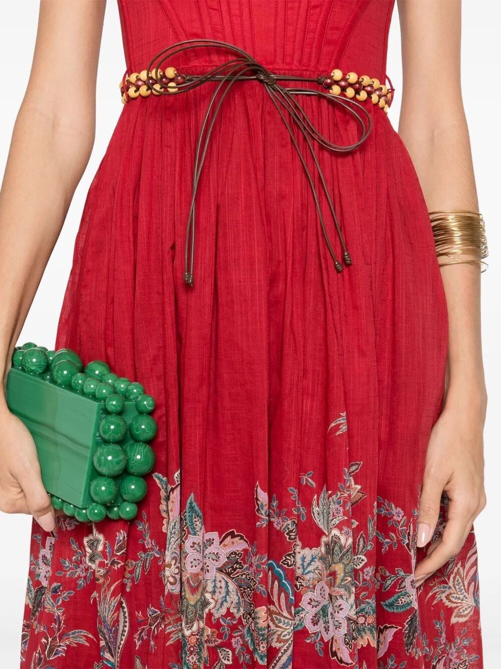 `Rhiannon Corset` Midi Dress