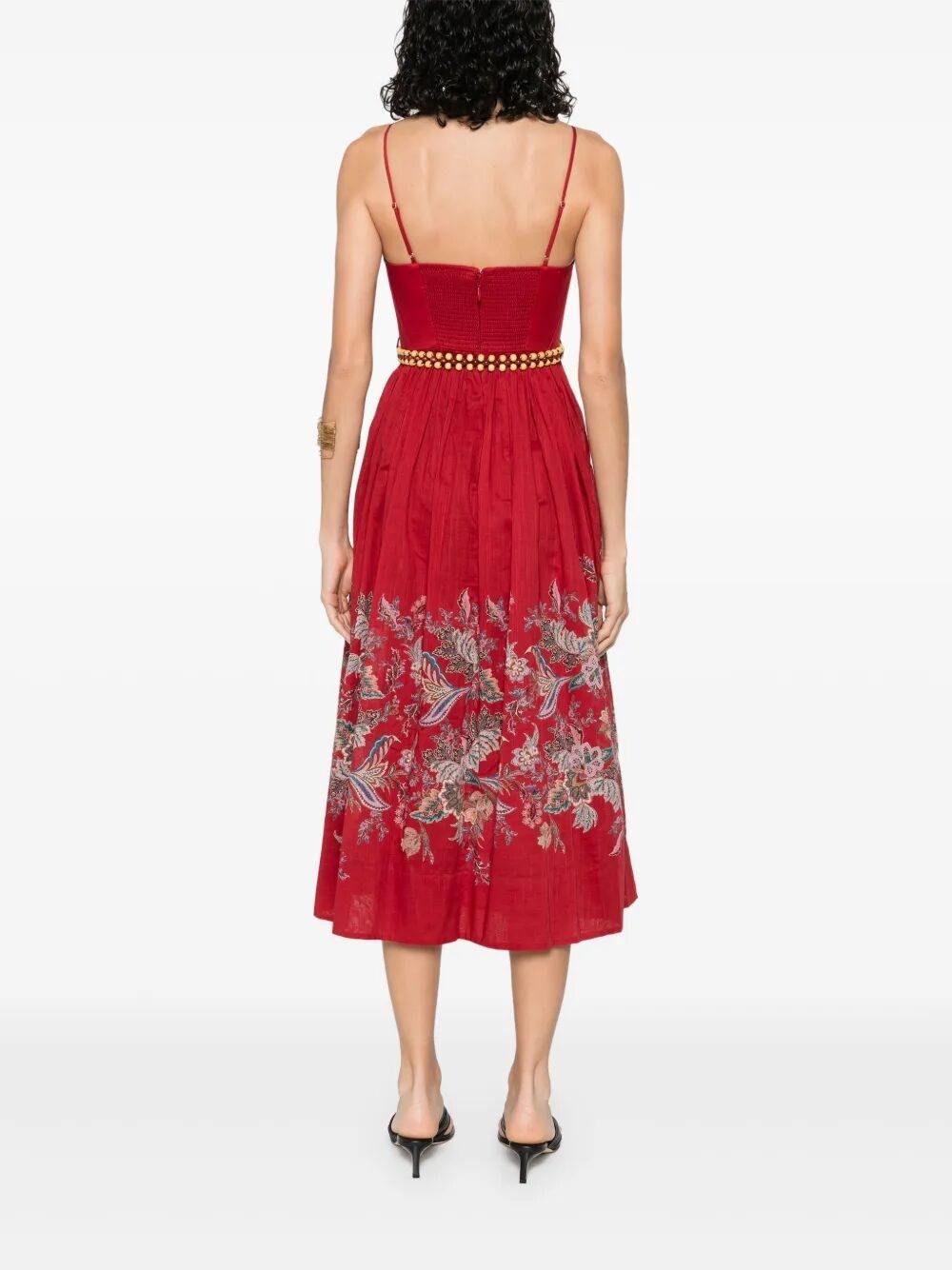 `Rhiannon Corset` Midi Dress