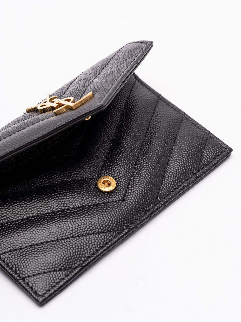 Saint Laurent Paris `Cassandre Matelassé Fragments` Flap Card Case Size ONE SIZE - 3 Thumbnail