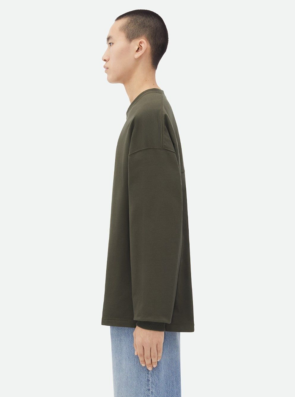 jersey oversized long sleeve t-shirt