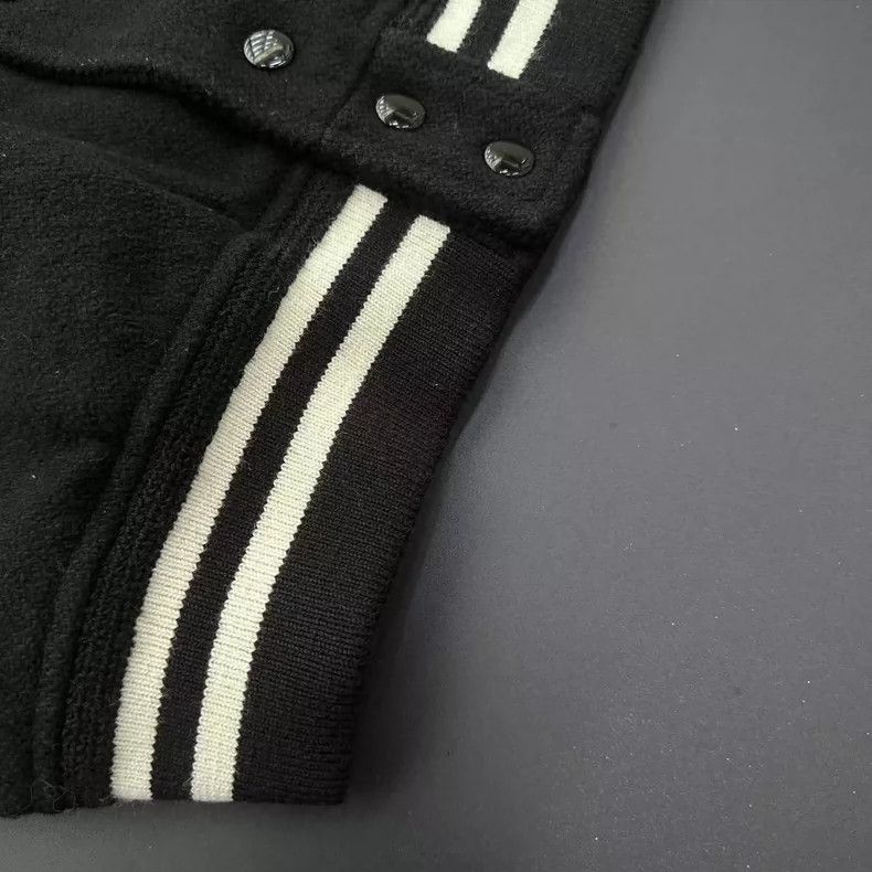 Yves Saint Laurent YSL Black Baseball Jacket Size 48 Size US L / EU 52-54 / 3 - 6 Thumbnail