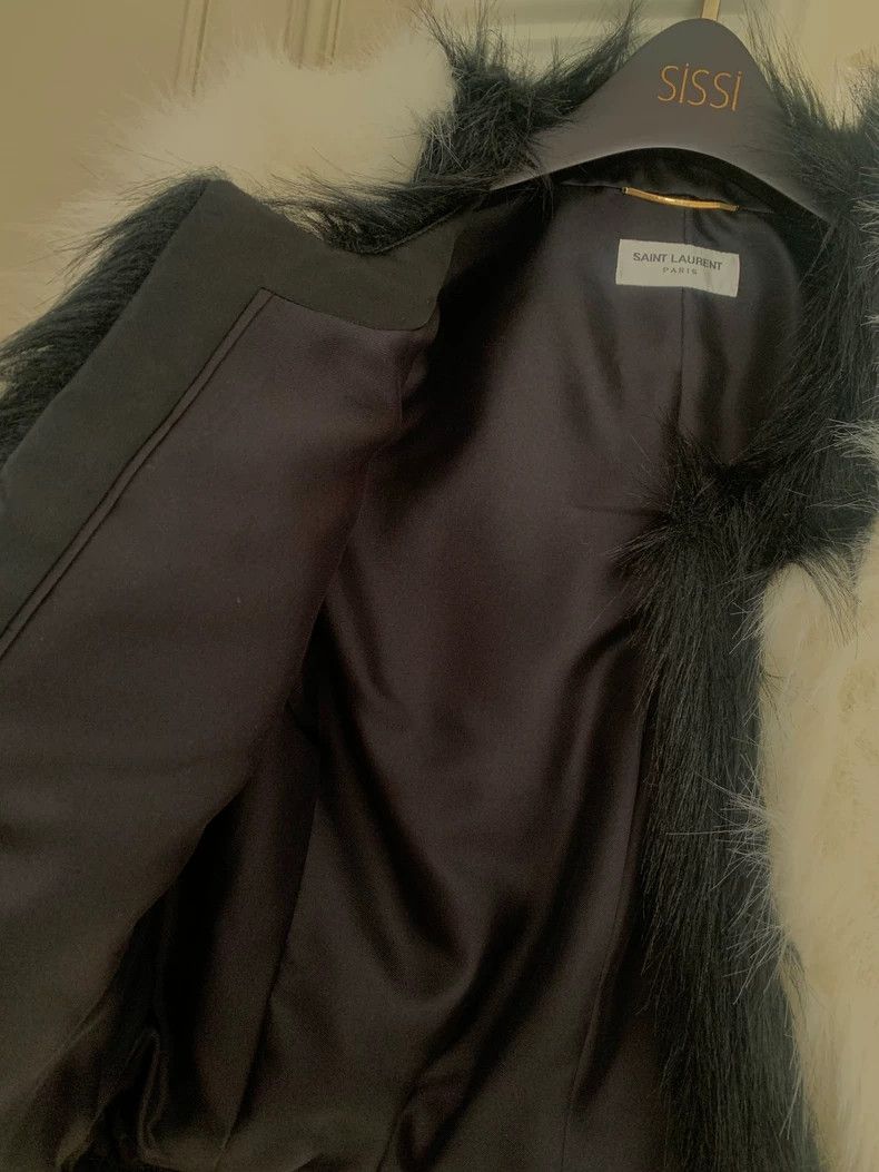 Yves Saint Laurent YSL Silk Fur Autumn Winter Short Jacket Size US S / EU 44-46 / 1 - 4 Thumbnail