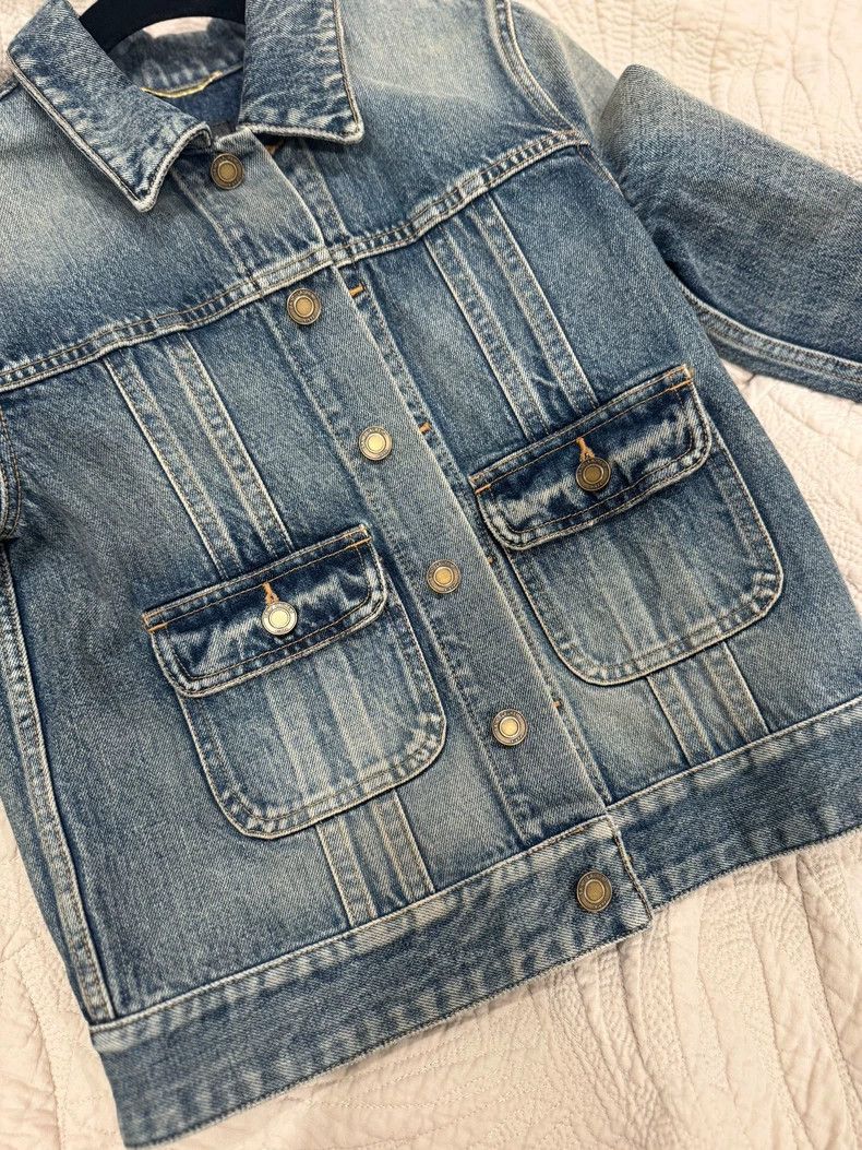 Yves Saint Laurent YSL Women's Denim Jacket Size S Size US S / EU 44-46 / 1 - 2 Thumbnail