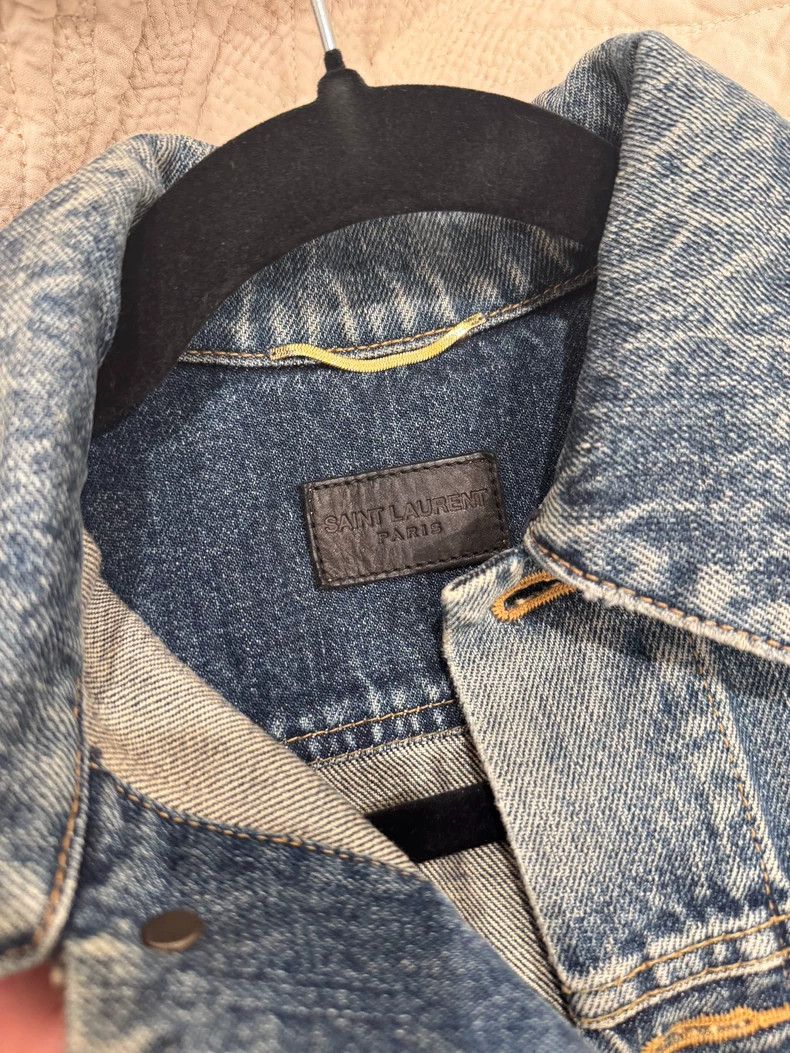 Yves Saint Laurent YSL Women's Denim Jacket Size S Size US S / EU 44-46 / 1 - 4 Thumbnail