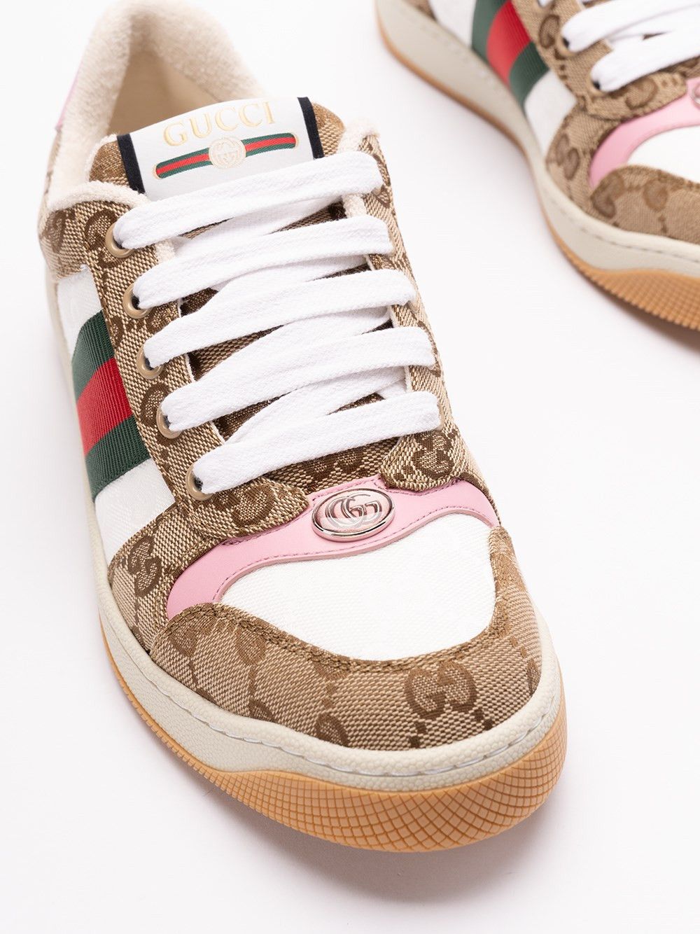 Gucci `Screener GG` Sneakers With `Web` Size US 8.5 / IT 38.5 - 5 Thumbnail