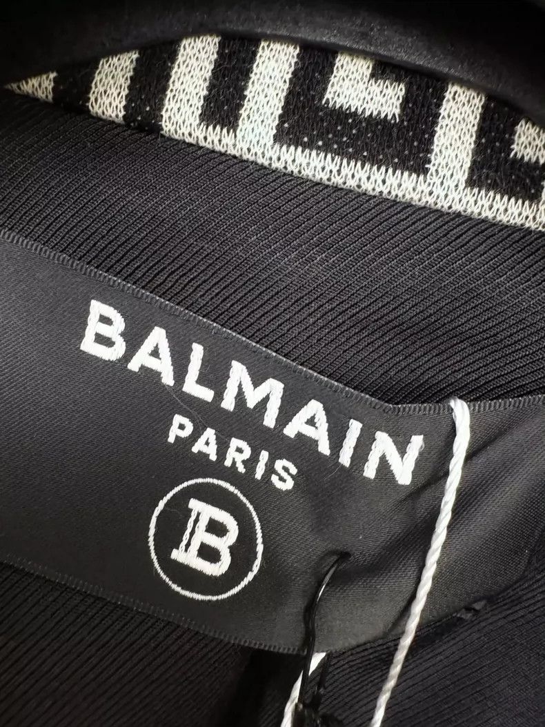 Balmain Balmain Classic Black White Check Blazer Size US M / EU 48-50 / 2 - 2 Thumbnail