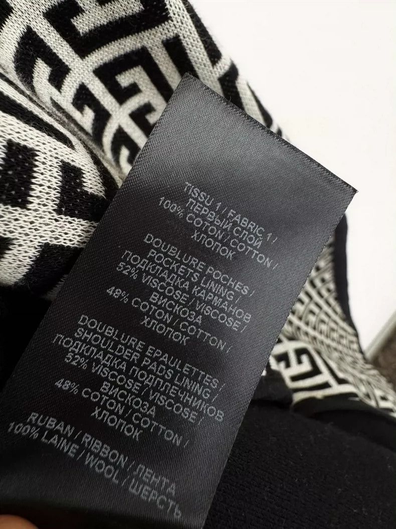 Balmain Balmain Classic Black White Check Blazer Size US M / EU 48-50 / 2 - 4 Thumbnail