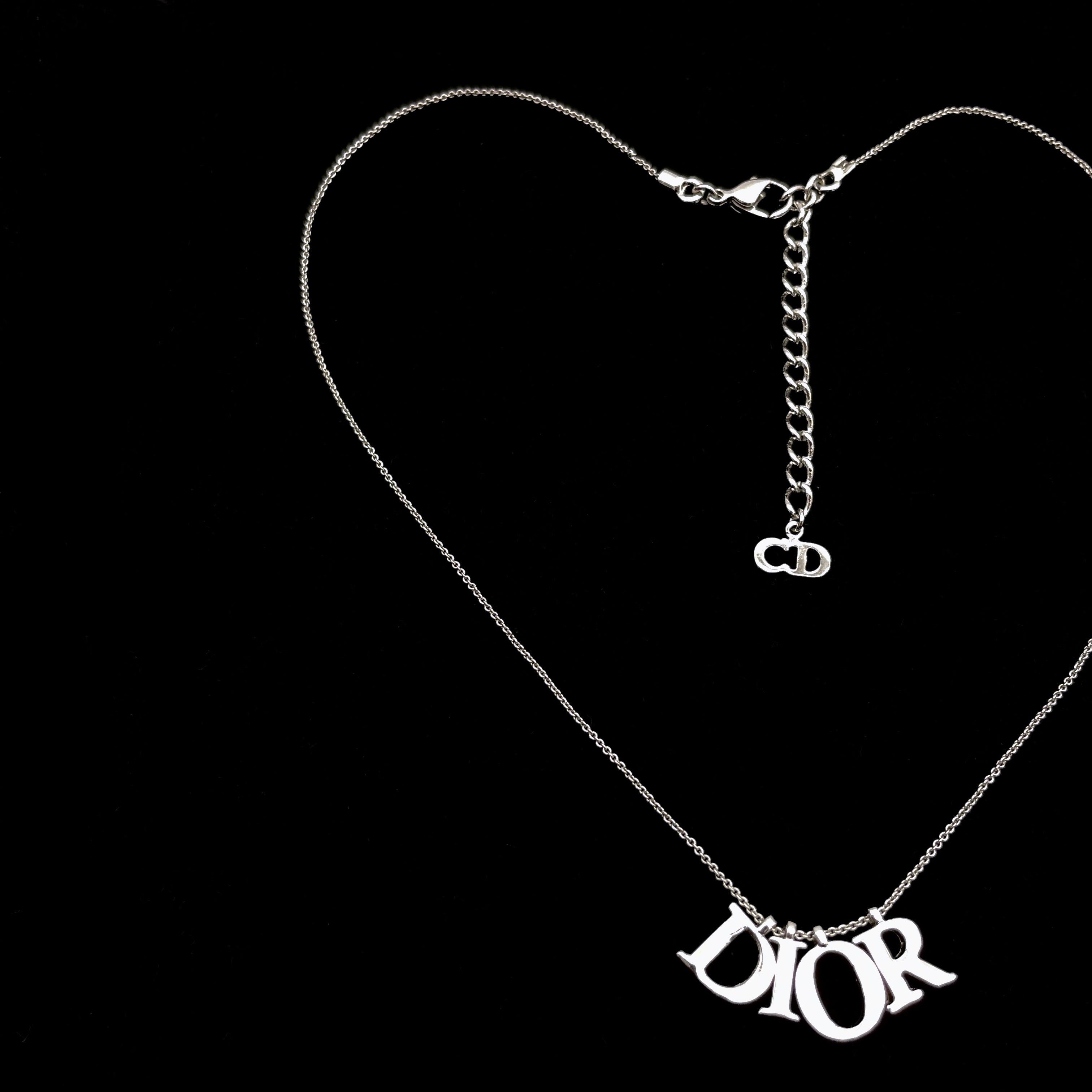 Dior Christian Dior Logos Necklace Silver Size ONE SIZE - 7 Thumbnail