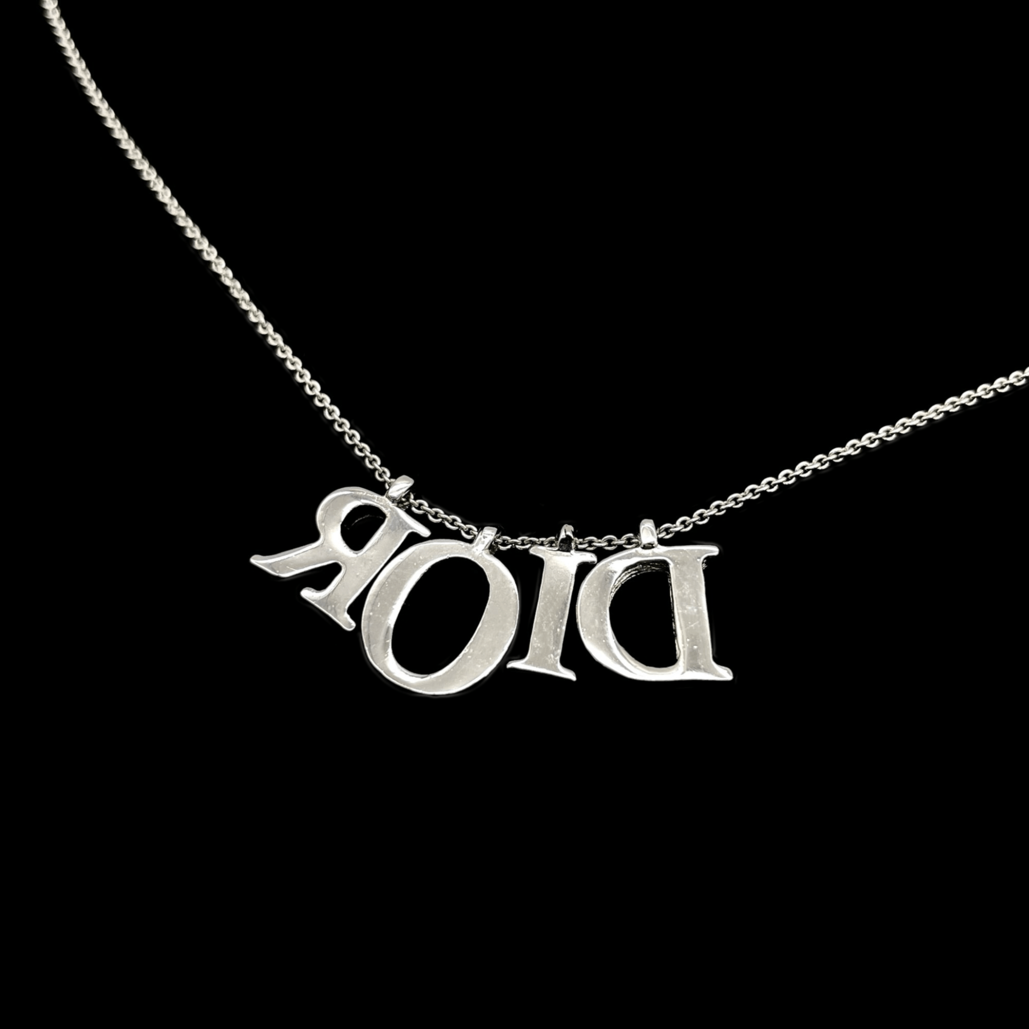 Dior Christian Dior Logos Necklace Silver Size ONE SIZE - 6 Thumbnail