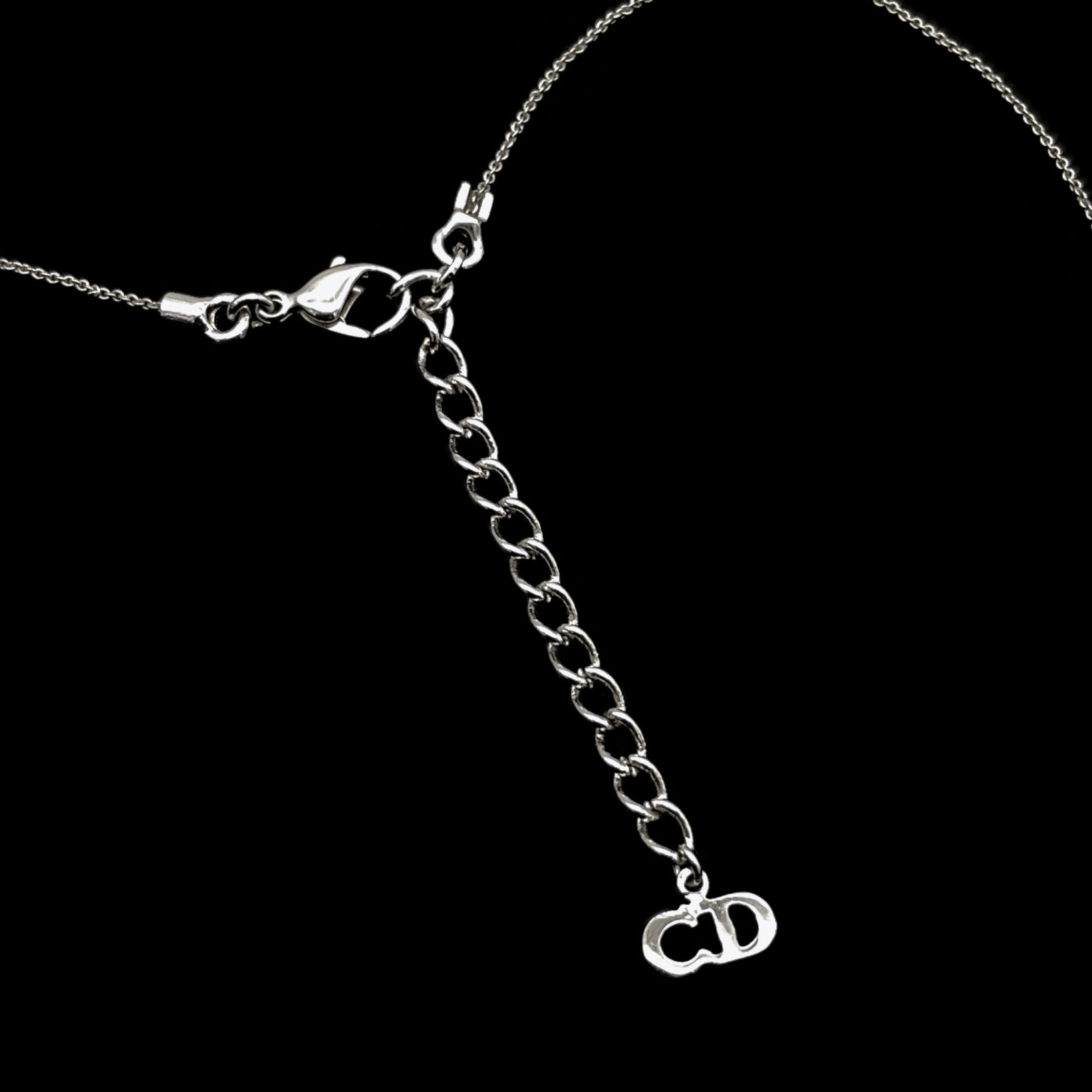 Dior Christian Dior Logos Necklace Silver Size ONE SIZE - 9 Thumbnail