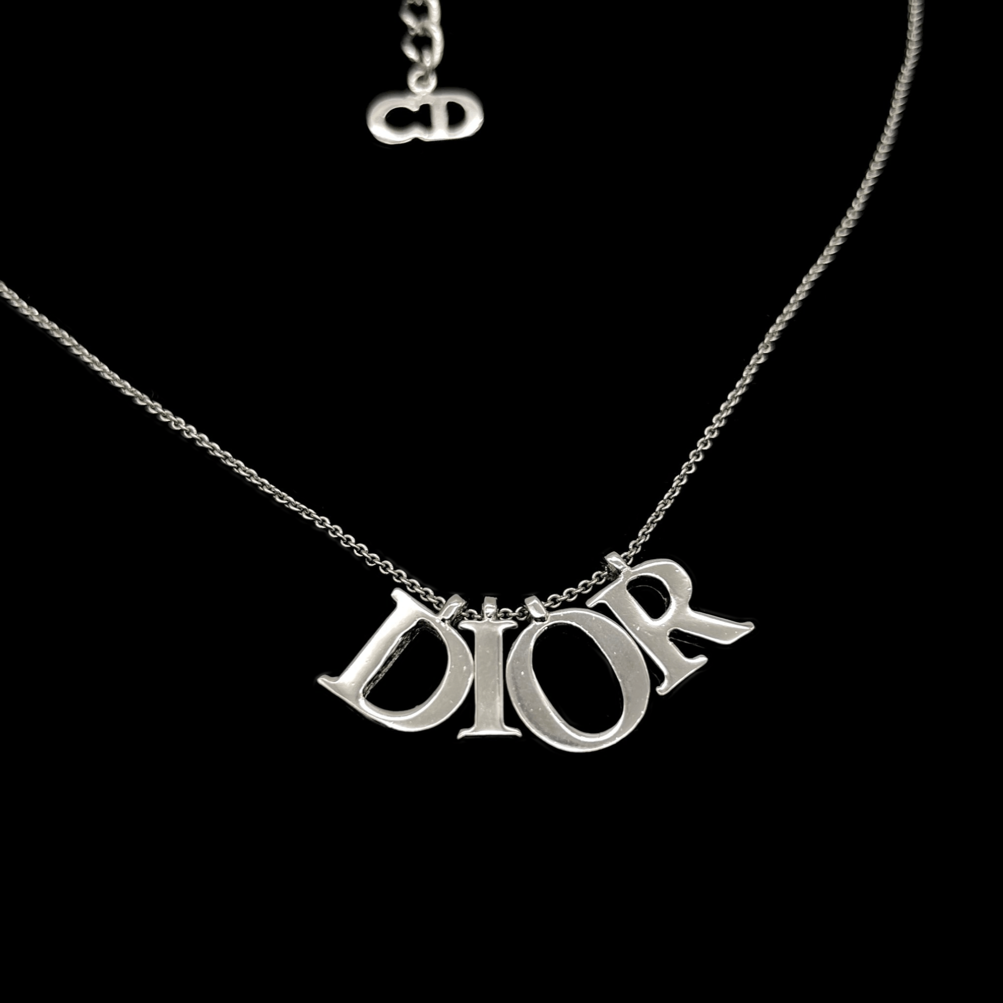 Dior Christian Dior Logos Necklace Silver Size ONE SIZE - 5 Thumbnail