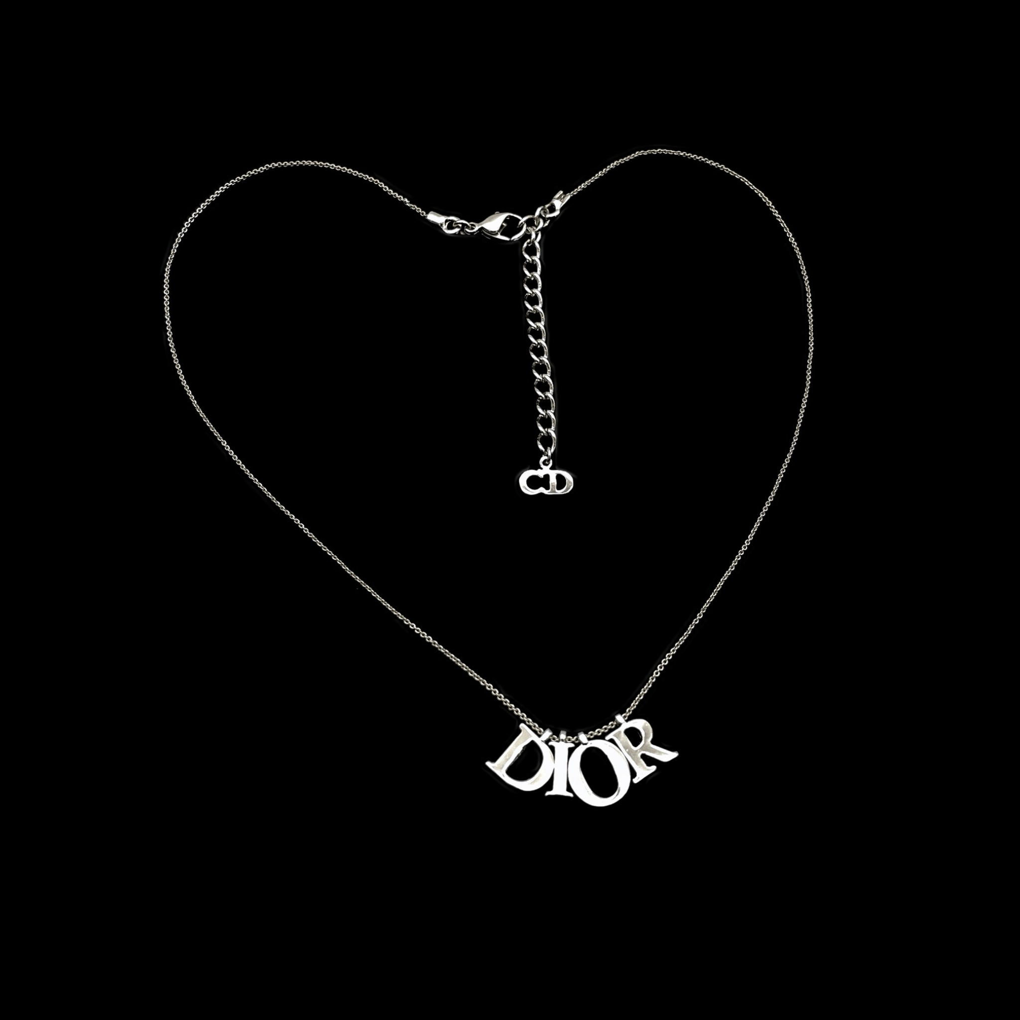 Dior Christian Dior Logos Necklace Silver Size ONE SIZE - 4 Thumbnail