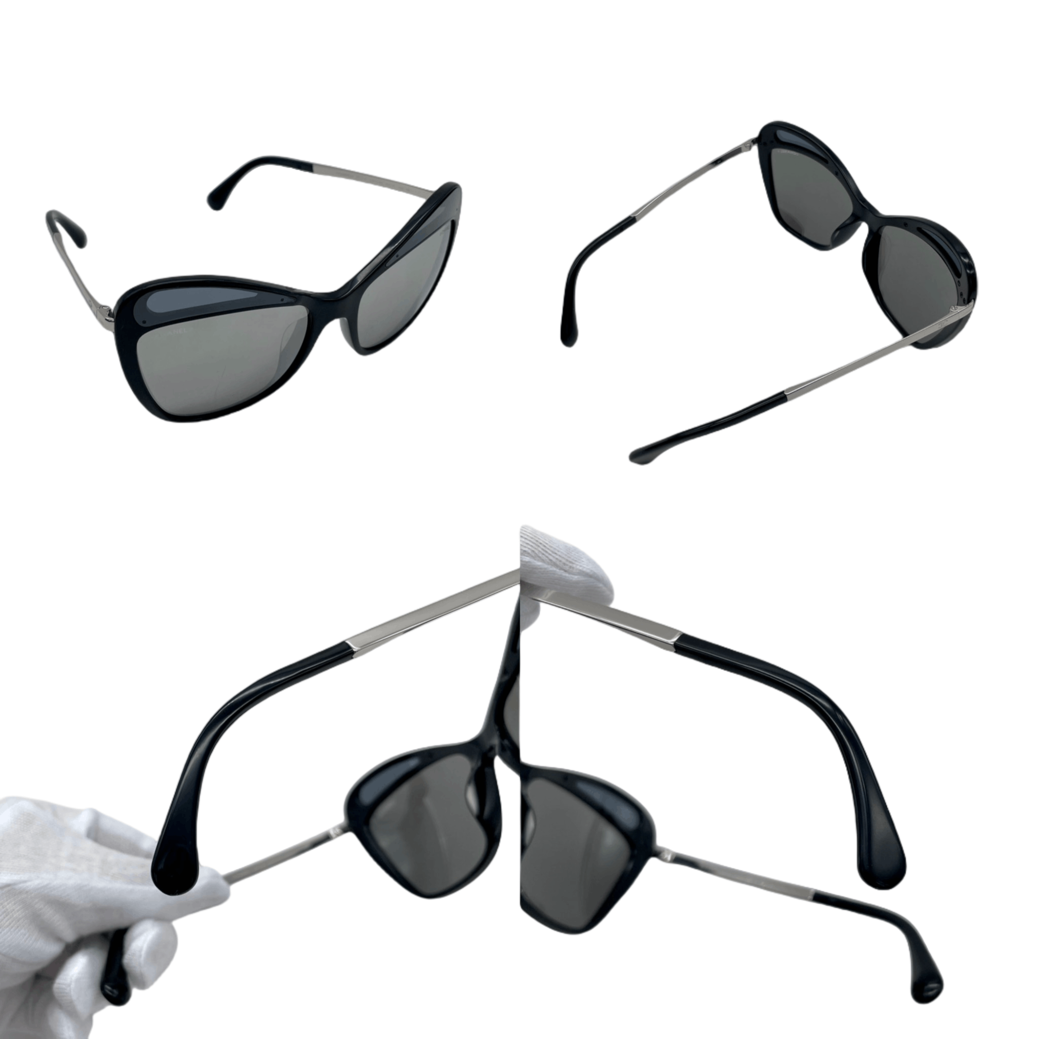 Chanel Chanel Cc Logos Mirror Sunglasses Black &Amp; Silver Size ONE SIZE - 10 Thumbnail
