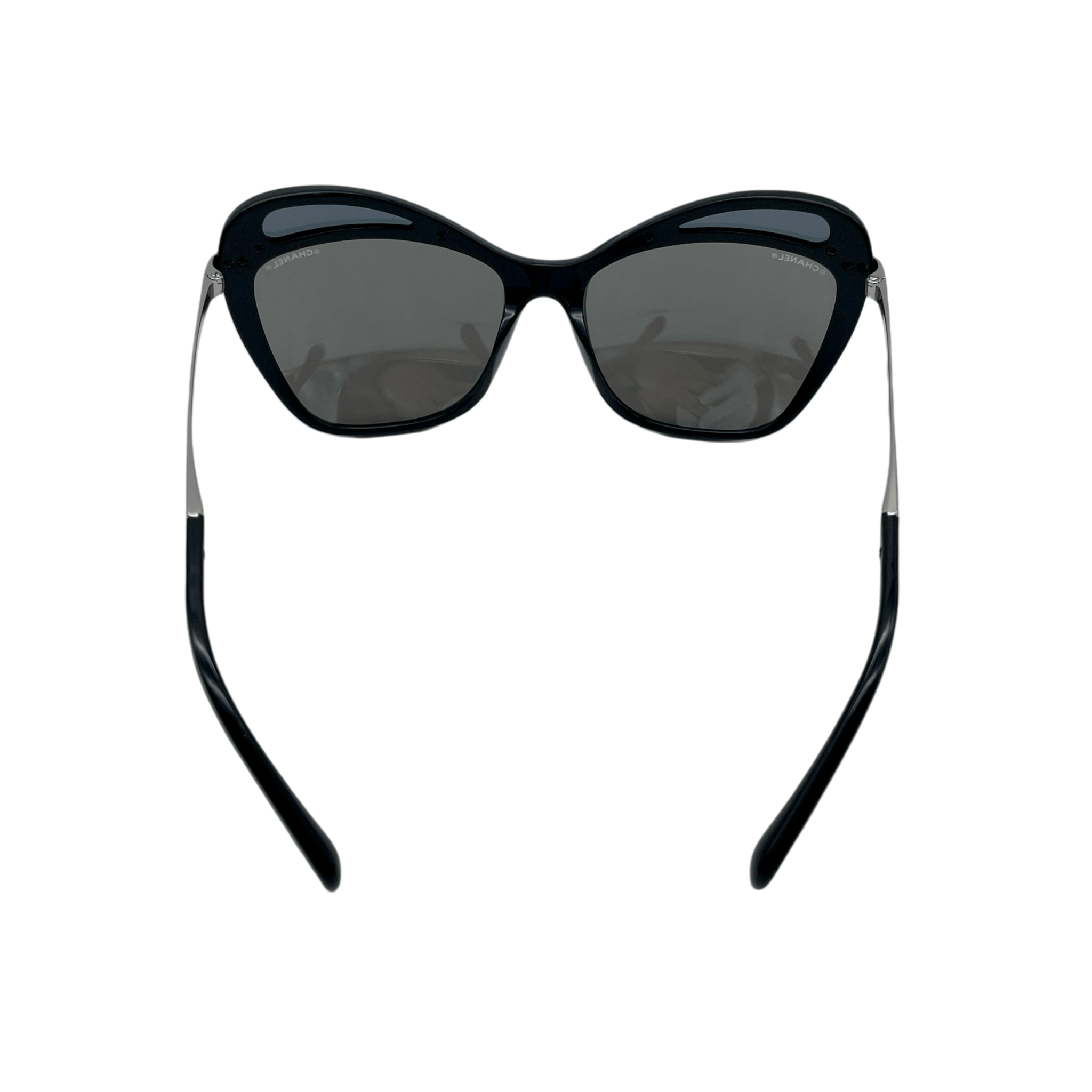 Chanel Chanel Cc Logos Mirror Sunglasses Black &Amp; Silver Size ONE SIZE - 7 Thumbnail