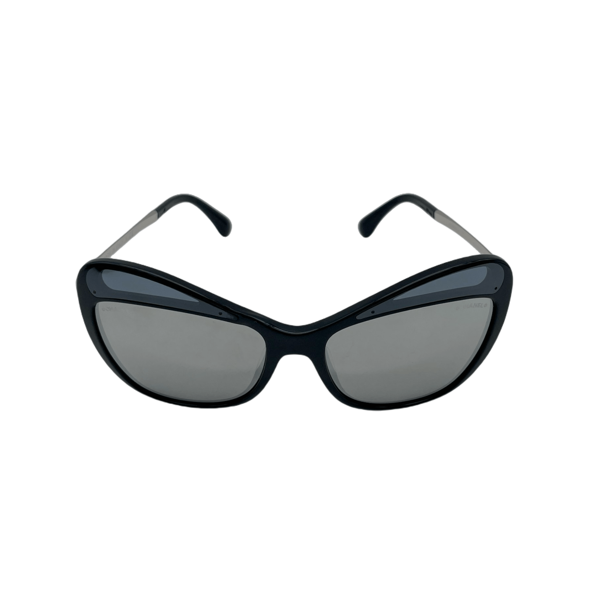 Chanel Chanel Cc Logos Mirror Sunglasses Black &Amp; Silver Size ONE SIZE - 6 Thumbnail