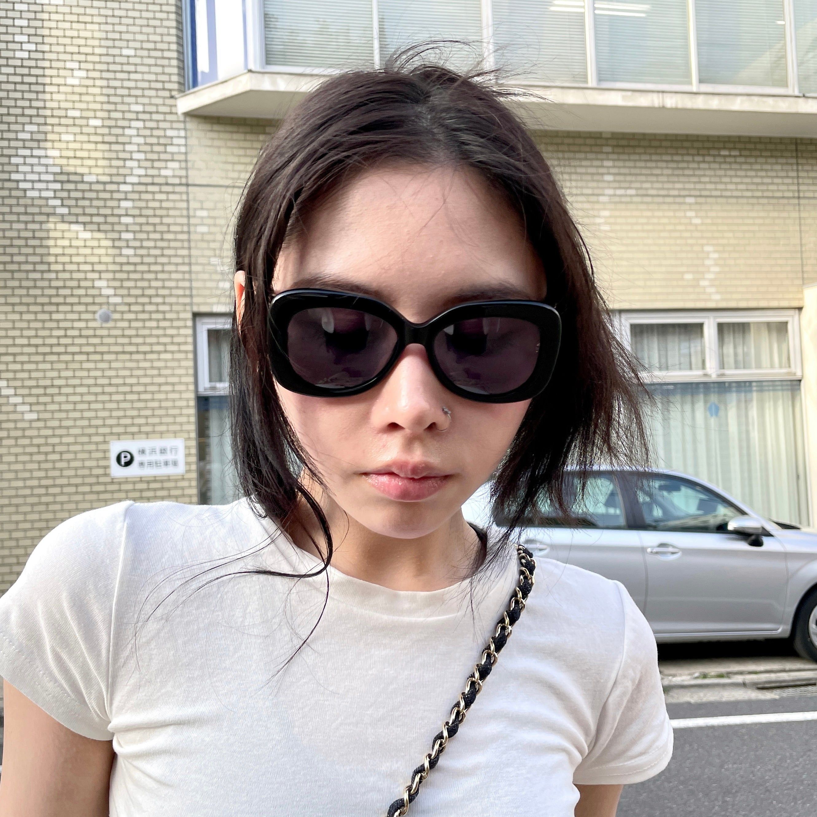 Chanel Chanel Jumbo Cc Logos Sunglasses Black &Amp; Gold Size ONE SIZE - 3 Thumbnail