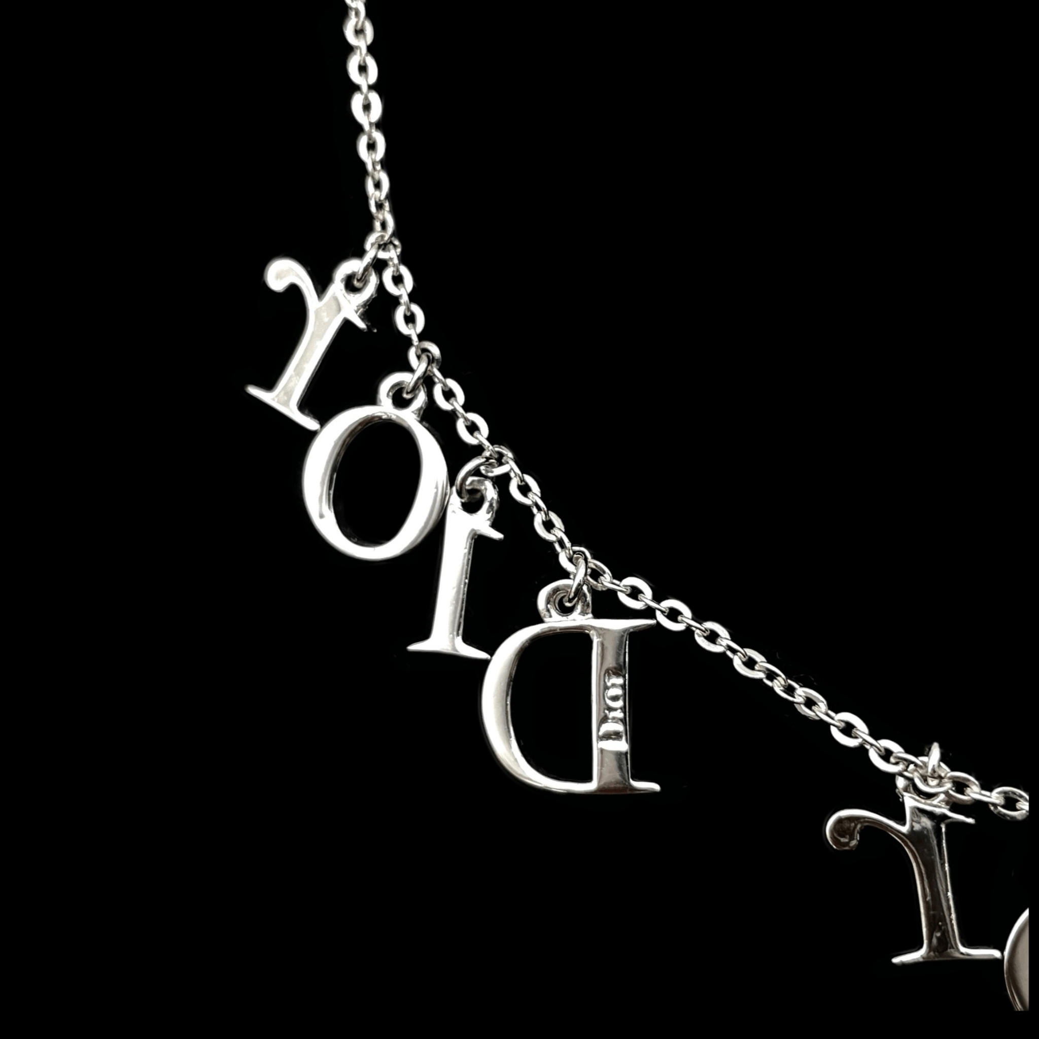 Dior Christian Dior D Ior Pendant X 3 Necklace Silver Size ONE SIZE - 11 Thumbnail